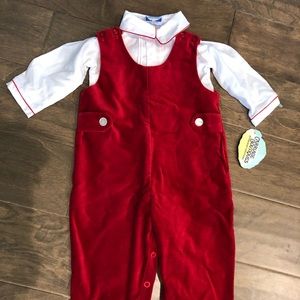 New with tags Carriage Boutique Red Velvet Longall